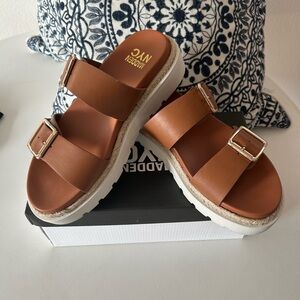 Women's Madden NYC Platform Tan Sandals